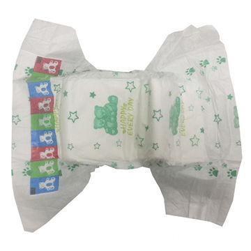 Baby diapers with Velcro tapes and nonwoven backsheet